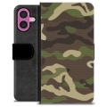 iPhone 16 Plus Premium Flip Cover med Pung - Camo