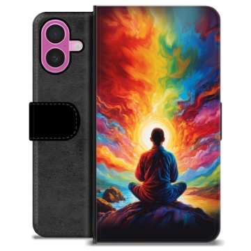 iPhone 16 Plus Premium Flip Cover med Pung - Meditation