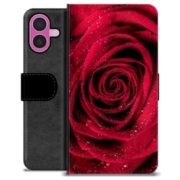 iPhone 16 Plus Premium Flip Cover med Pung - Rose