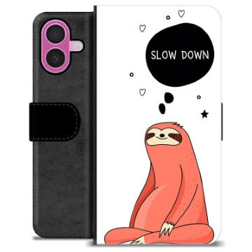 iPhone 16 Plus Premium Flip Cover med Pung - Slow Down