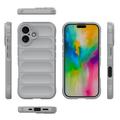 iPhone 16 Plus Rugged TPU Cover - Lysegrå