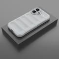 iPhone 16 Plus Rugged TPU Cover - Lysegrå