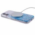 iPhone 16 Plus Sparkle Glow MagSafe Cover - blå