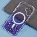 iPhone 16 Plus Sparkle Glow MagSafe Cover - lilla