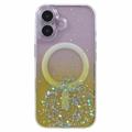 iPhone 16 Plus Sparkle Glow MagSafe Cover - gul