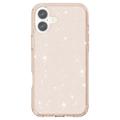 iPhone 16 Plus Stylish Glitter Series Hybrid Cover - Guld