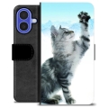 iPhone 16 Premium Flip Cover med Pung - Kat
