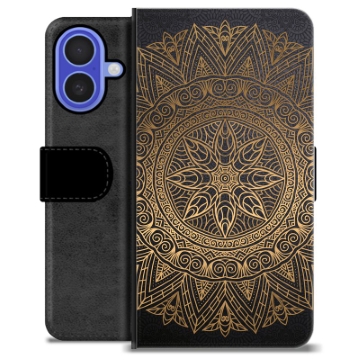 iPhone 16 Premium Flip Cover med Pung - Mandala