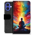iPhone 16 Premium Flip Cover med Pung - Meditation