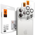 iPhone 16 Pro/16 Pro Max/17 Pro/17 Pro Max Spigen Glas.tR Ez Fit Optik Pro Kamera Linse Hærdet Glas - Sølv