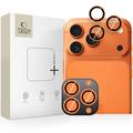 iPhone 16 Pro/16 Pro Max/17 Pro/17 Pro Max Tech-Protect Cam Ring Fit+ kameralinse - Orange