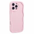 iPhone 16 Pro Candy Color Wavy TPU Cover - Pink