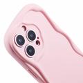 iPhone 16 Pro Candy Color Wavy TPU Cover - Pink