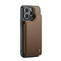 iPhone 16 Pro Caseme C22-etui RFID-kortpung - brun