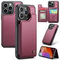 iPhone 16 Pro Caseme C22-etui RFID-kortpung - rød