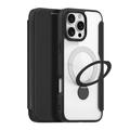 iPhone 16 Pro Dux Ducis Skin X Pro Magnetisk Flip Cover - Sort