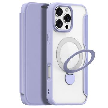 iPhone 16 Pro Dux Ducis Skin X Pro Magnetisk Flip Cover - Lilla