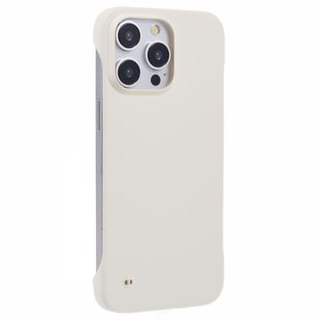 iPhone 16 Pro Plastik Cover Uden Sider - Hvid