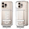 iPhone 16 Pro GKK Strap Cover - Sølv / Gennemsigtig