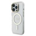iPhone 16 Pro Guess Electroplated Stand Camera Frame MagSafe-etui med udskiftelige baggrunde