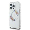 iPhone 16 Pro Guess IML Flowers Wreath Cover - MagSafe-kompatibel - gennemsigtig