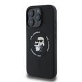 iPhone 16 Pro Karl Lagerfeld Karl and Choupette MagSafe Cover i flydende silikone