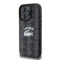 iPhone 16 Pro Lacoste Blend Monogram Cover - MagSafe-kompatibelt - Sort
