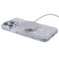 iPhone 16 Pro MagSafe-kompatibel Glitter Pailletter Epoxy Cover - Hvid