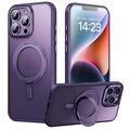iPhone 16 Pro Magnetisk Stativ Hybrid Cover - Lilla