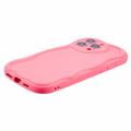 iPhone 16 Pro Max Candy Color Wavy TPU Cover - Hot Pink