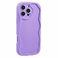 iPhone 16 Pro Max Candy Color Wavy TPU Cover - Lilla