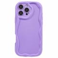 iPhone 16 Pro Max Candy Color Wavy TPU Cover - Lilla