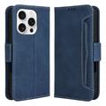 iPhone 16 Pro Max Kortholder Pung Etui - blå