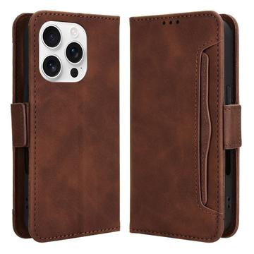 iPhone 16 Pro Max Kortholder Pung Etui - brun