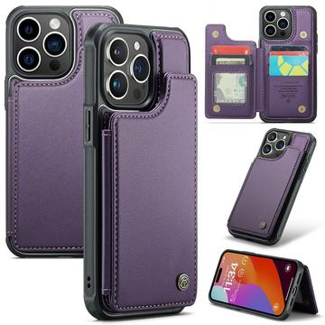 iPhone 16 Pro Max Caseme C22-etui RFID-kortpung - lilla