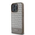 iPhone 16 Pro Max DKNY Repeat Pattern Bottom Stripe Cover - MagSafe-kompatibel - Brun