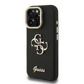 iPhone 16 Pro Max Guess Grained 4G Logo Stativkamera Cover - Sort