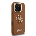 iPhone 16 Pro Max Guess Grained 4G Logo Stativkamera Cover - Brun