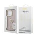 iPhone 16 Pro Max Guess Grained 4G Logo Stativkamera Cover - Pink