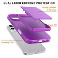 iPhone 16 Pro Max Hybrid Cover med Spejl og Kortholder - Lilla