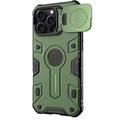iPhone 16 Pro Max Nillkin CamShield Armor Prop Hybrid Cover - MagSafe-kompatibel - Grøn