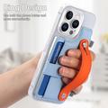 iPhone 16 Pro Max plastiketui CY1 - kortplads, armbånd, støtte - himmelblå