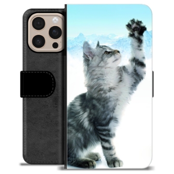 iPhone 16 Pro Max Premium Flip Cover med Pung - Kat