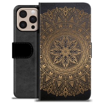 iPhone 16 Pro Max Premium Flip Cover med Pung - Mandala