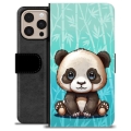 iPhone 16 Pro Max Premium Flip Cover med Pung - Panda