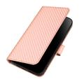 iPhone 16 Pro Max Premium Wallet-etui med rem - kulfiberstruktur