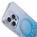 iPhone 16 Pro Max Sparkle Glow MagSafe Cover - Blå