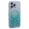 iPhone 16 Pro Max Sparkle Glow MagSafe Cover - grøn