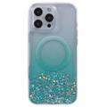 iPhone 16 Pro Max Sparkle Glow MagSafe Cover - grøn