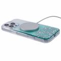 iPhone 16 Pro Max Sparkle Glow MagSafe Cover - grøn